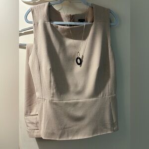 Ann Taylor Camel herringbone pant suit